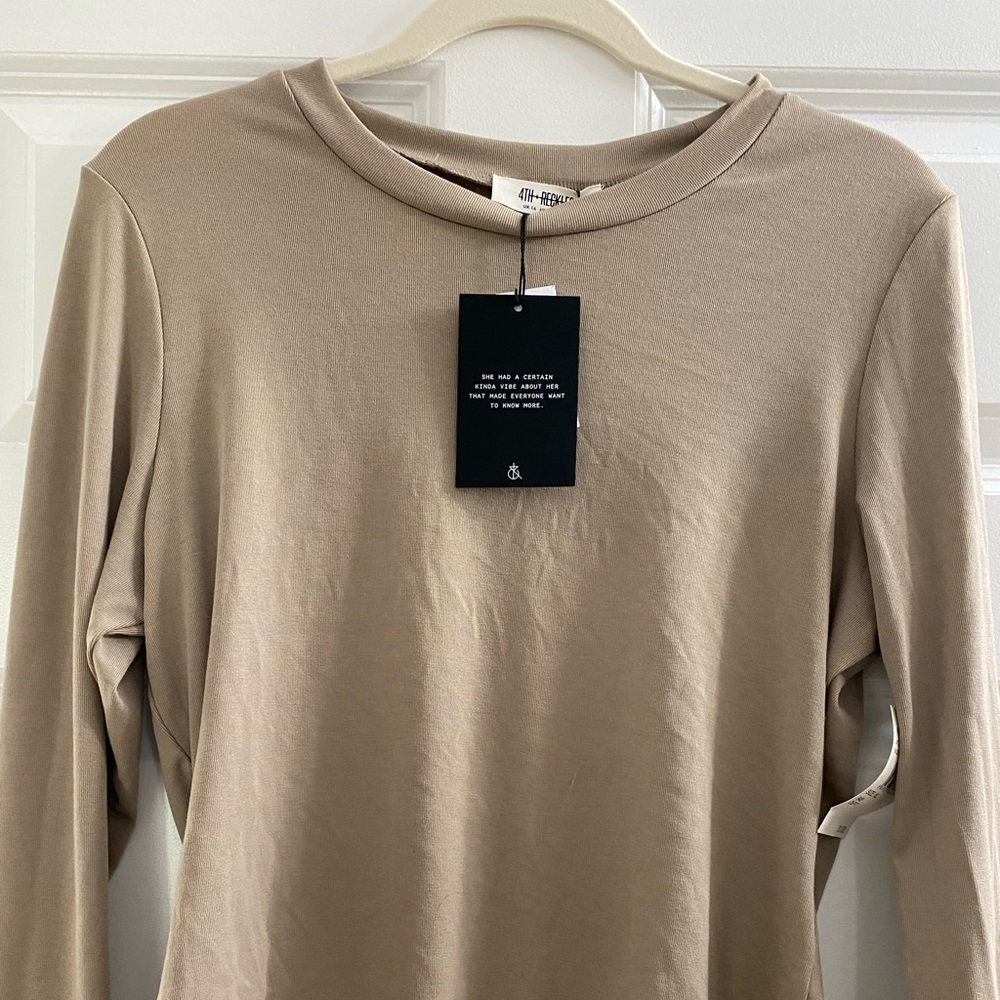 4TH & RECKLESS taupe body suit